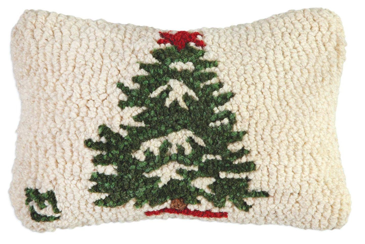 Winter Tree Hand Hooked Pillow