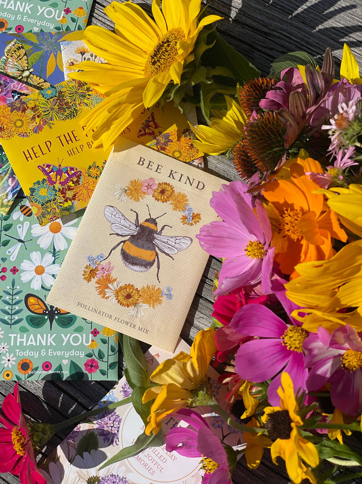 Bee Kind - Pollinator Wildflower Mix Seed Packets