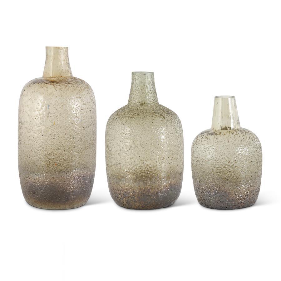 Brown & Copper Ombre Glass Bottles