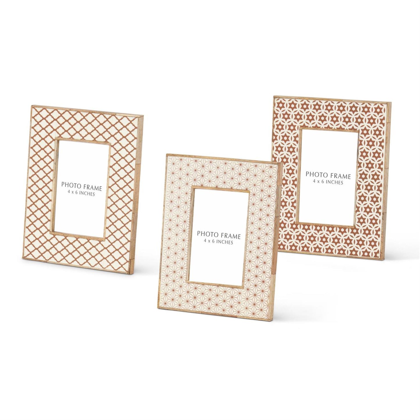 Assorted Wood & Resin Tile Photo Frames