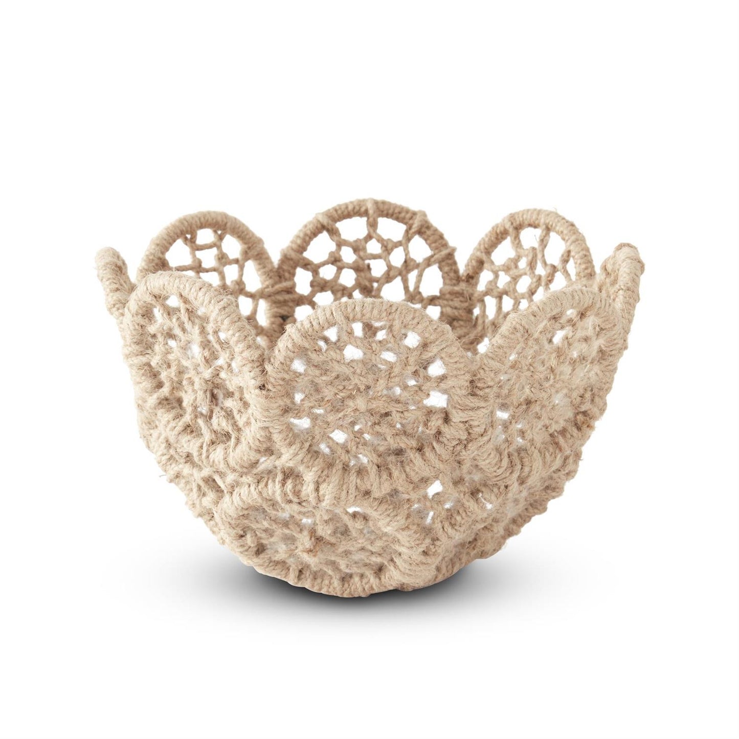 Iron Framed Jute Braided Bowl