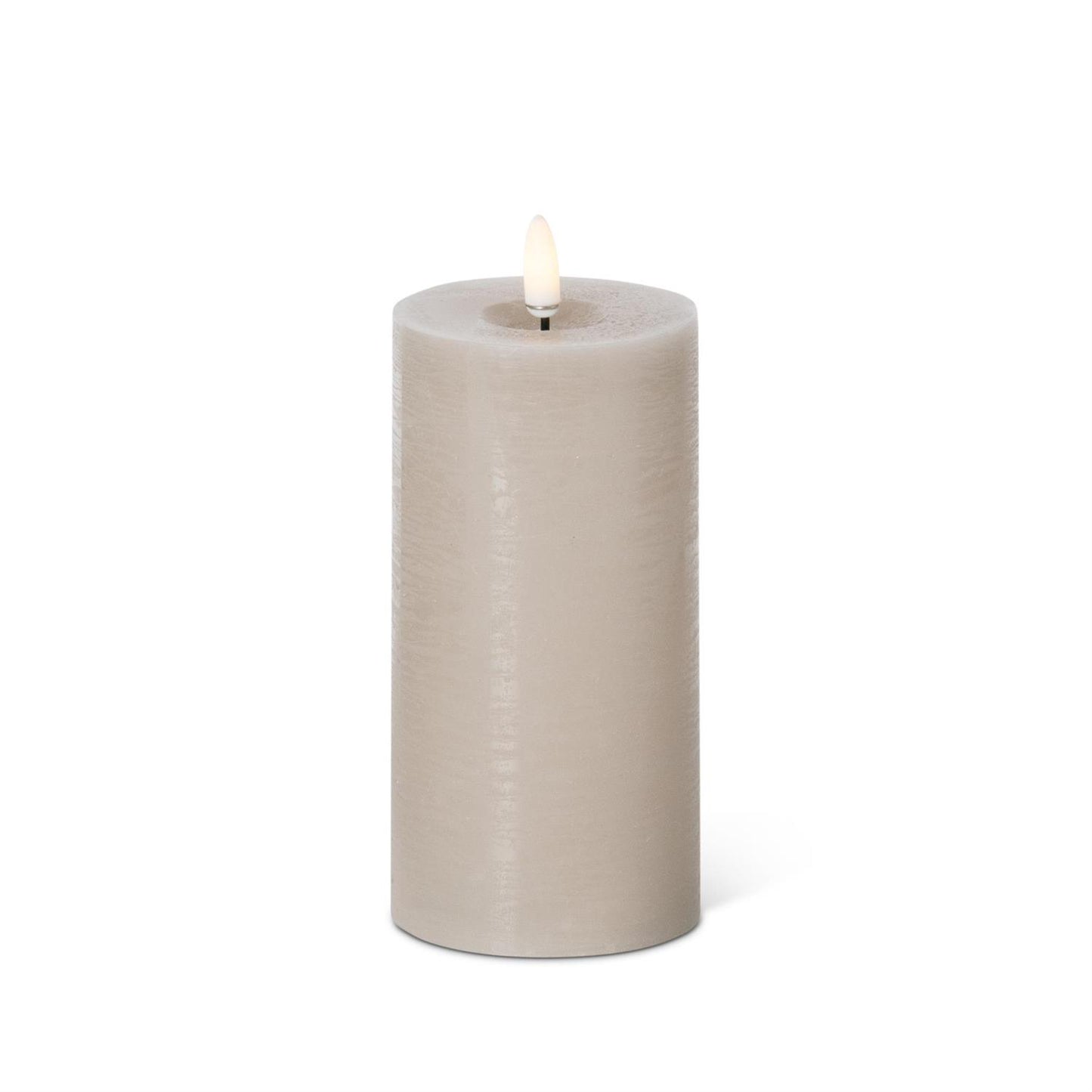 Touch-Wick LED Pillar Candle | Taupe