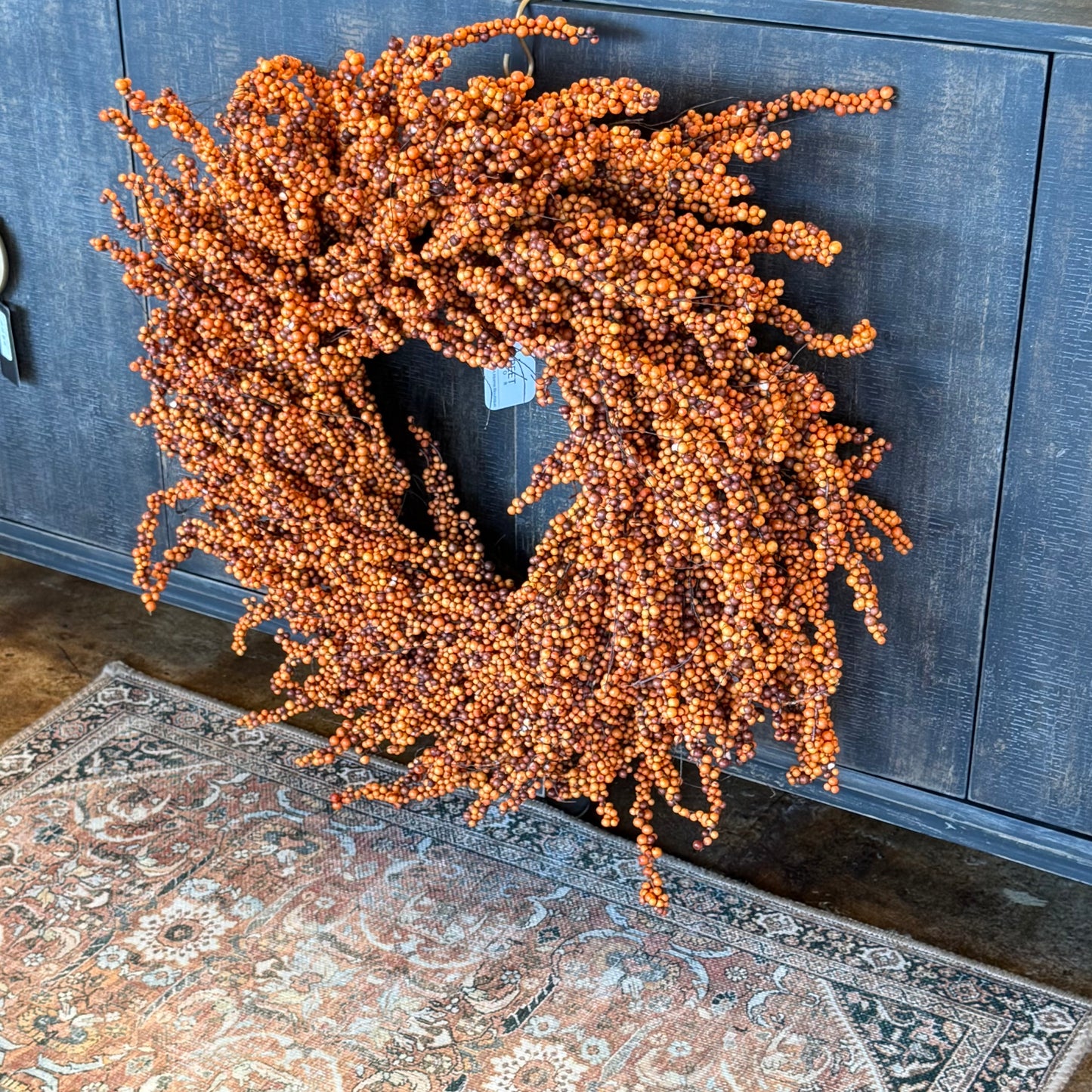 30 Inch Orange Berry Wreath