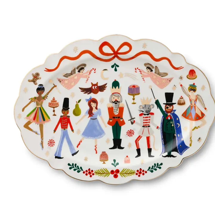 Nutcracker Large Porcelain Serving Platter