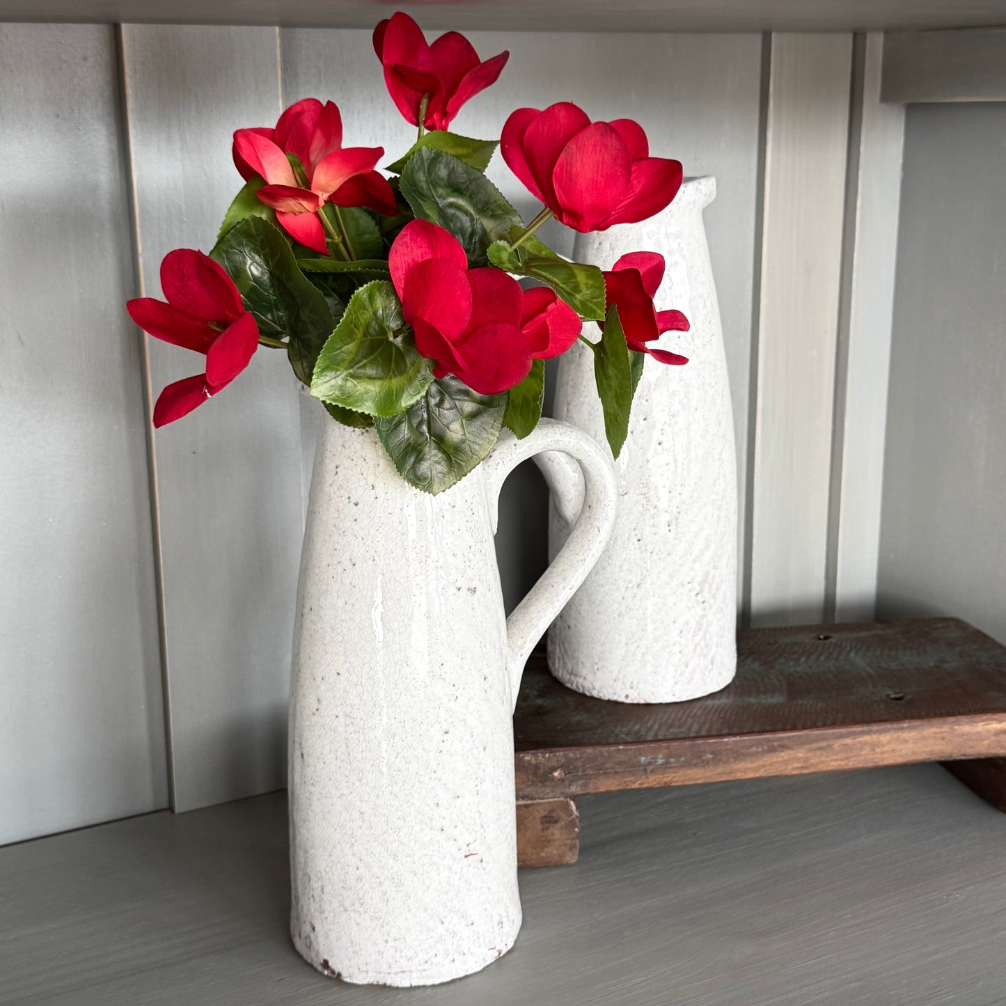 Red Cyclamen Bush Stem | 9”