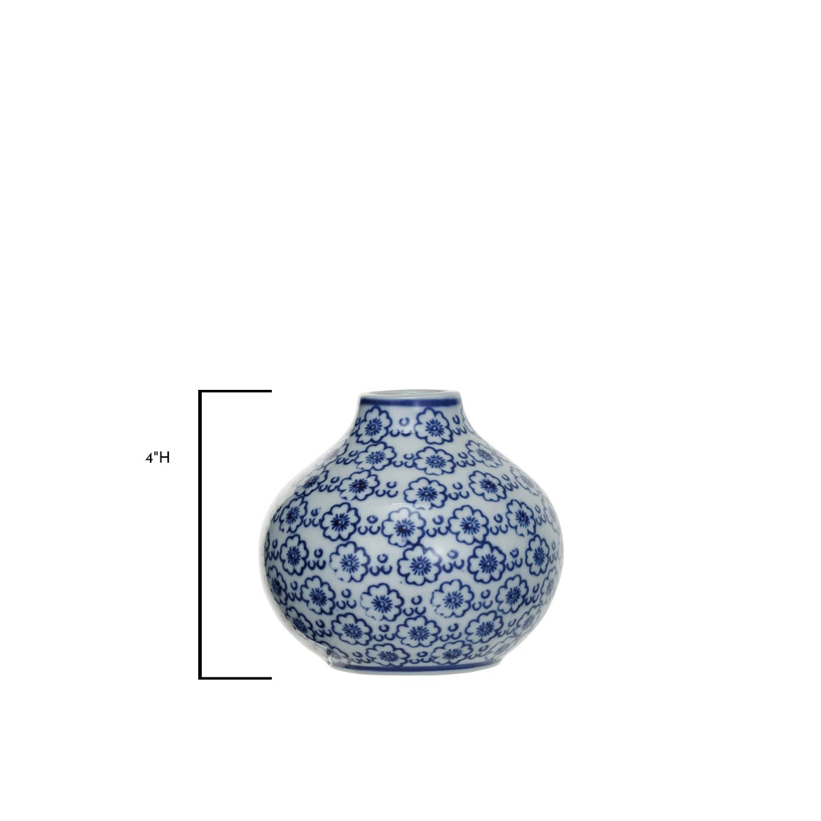 Blue and White Stoneware Vases