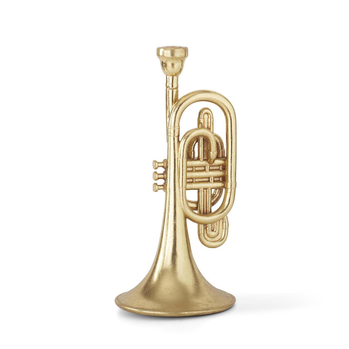 Gold Foiled Trumpet Taper Candleholder
