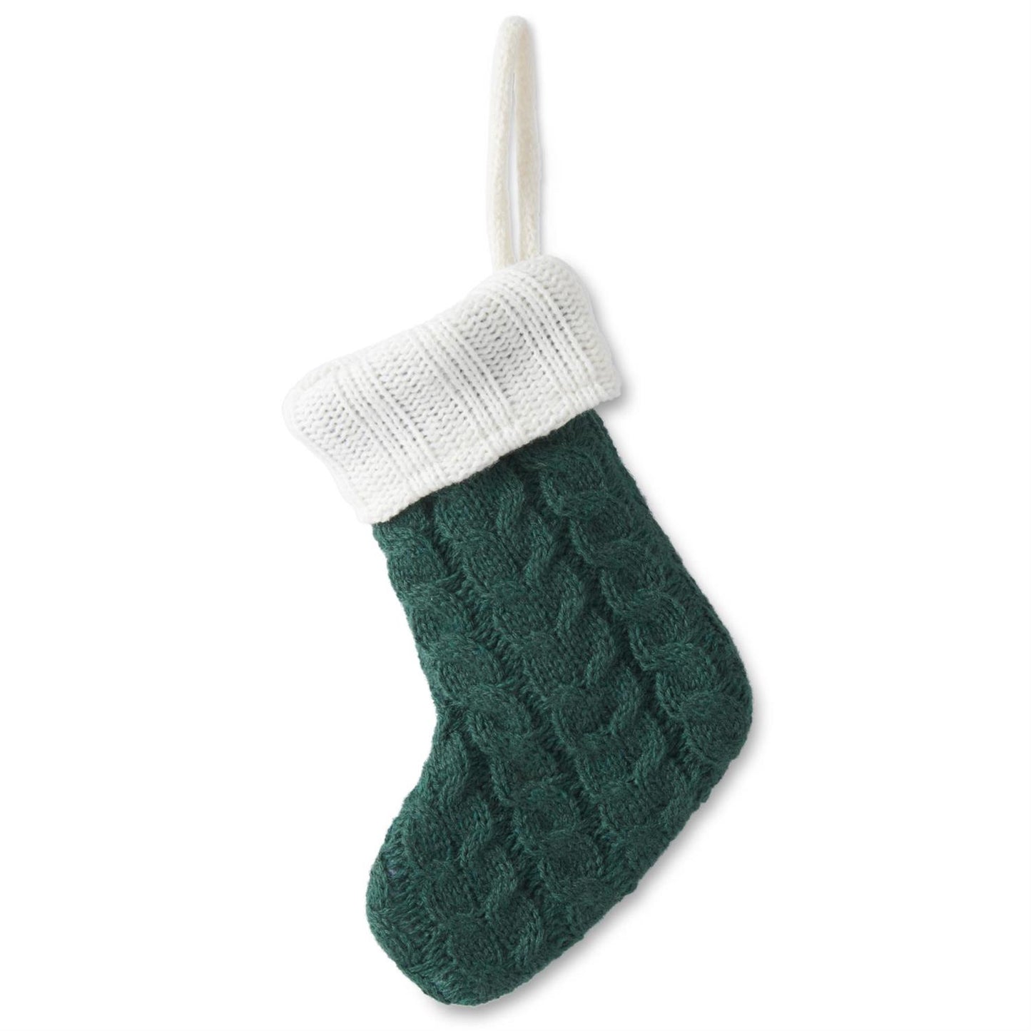 6.5 Inch Mini Cable Knit Stocking - Assorted colors