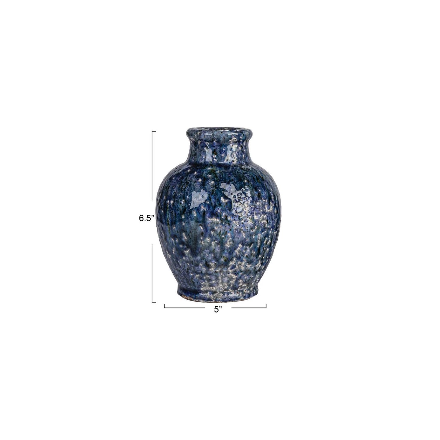 Small Terra-cotta Vases in Navy