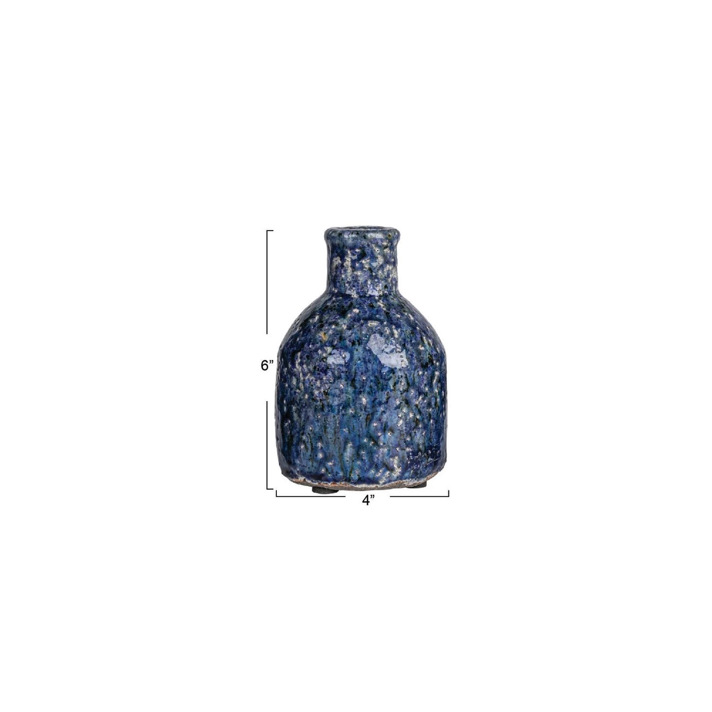 Small Terra-cotta Vases in Navy