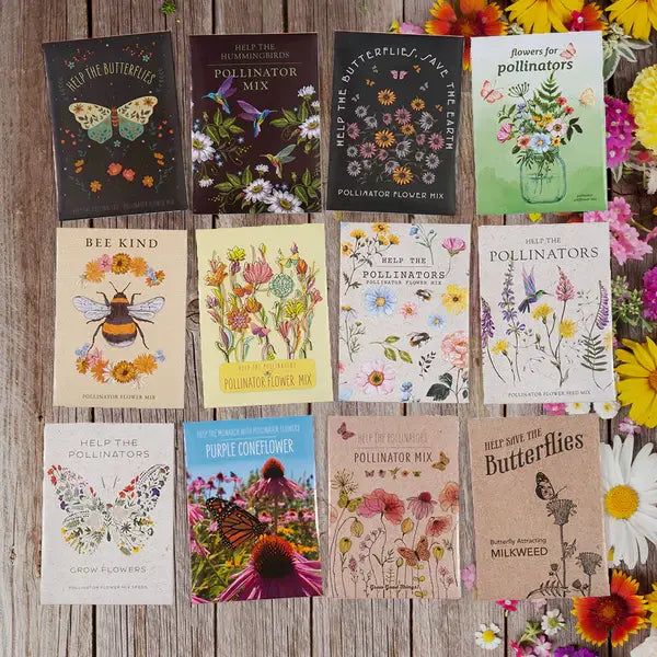 Help Pollinators Kraft Butterfly Pollinator Wildflower Mix