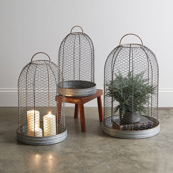 Wire Mesh Cloche w/ Base