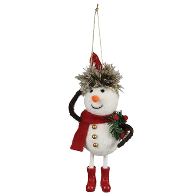 Felt Snowmen Ornaments