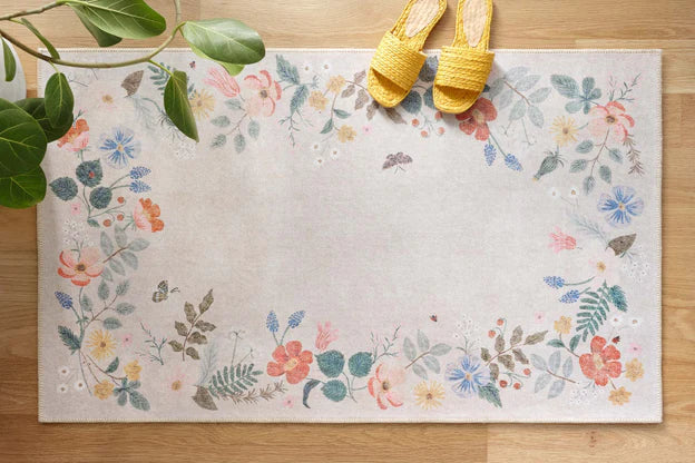 Rifle Paper Co x Loloi Atelier Rug | Strawberry Fields Cream