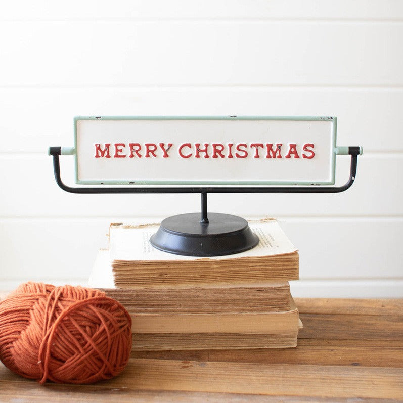 Merry Christmas & Happy New Year Flip Sign