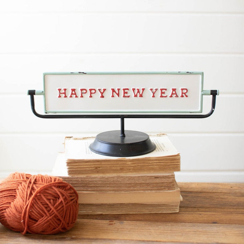 Merry Christmas & Happy New Year Flip Sign