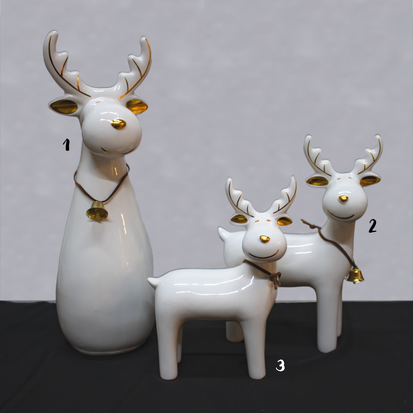 White Ceramic Deer