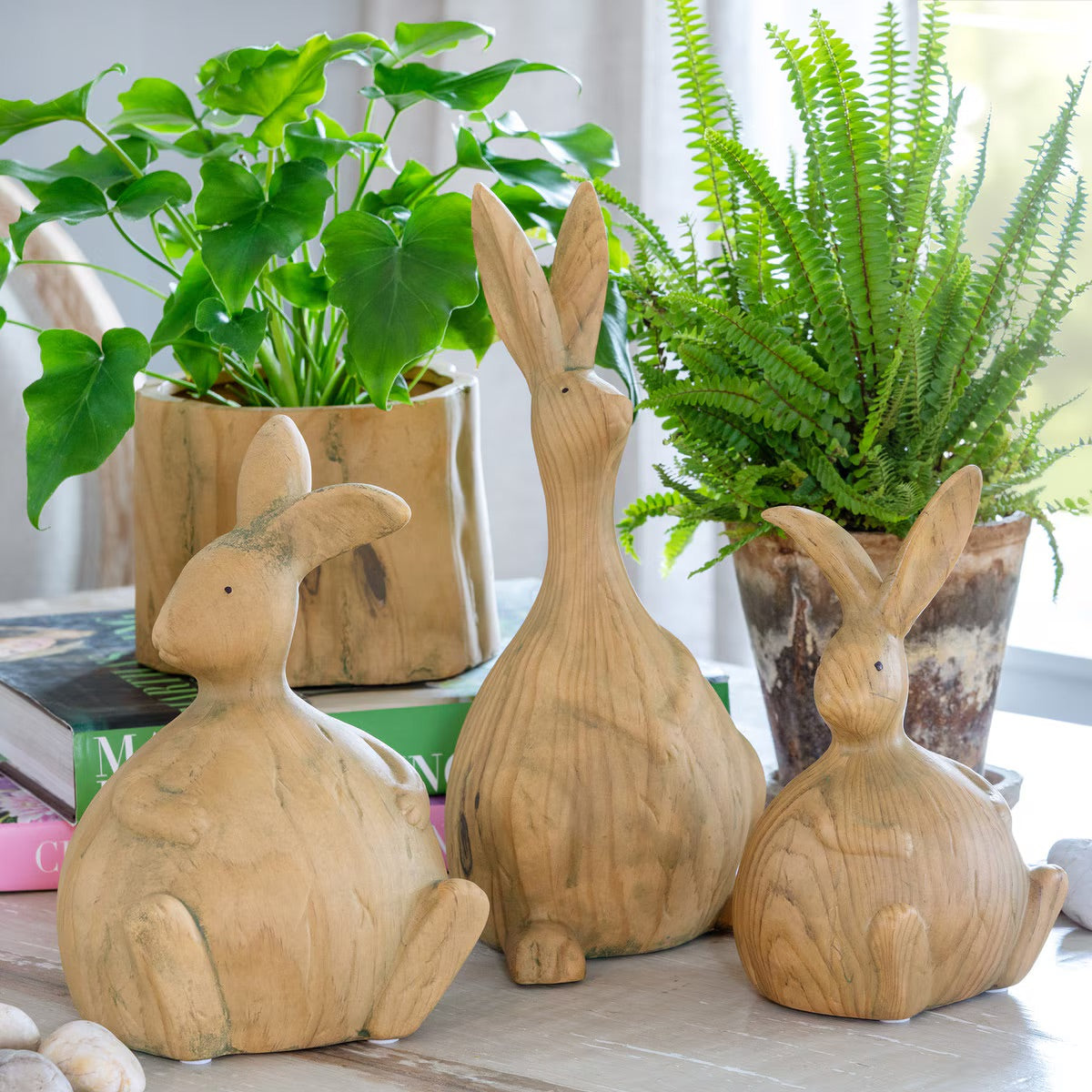 Faux Bois Bunnies