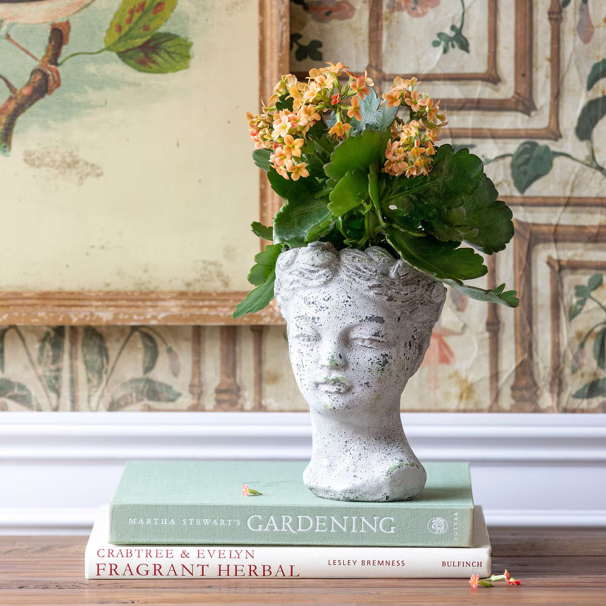 Concrete Bust Planter