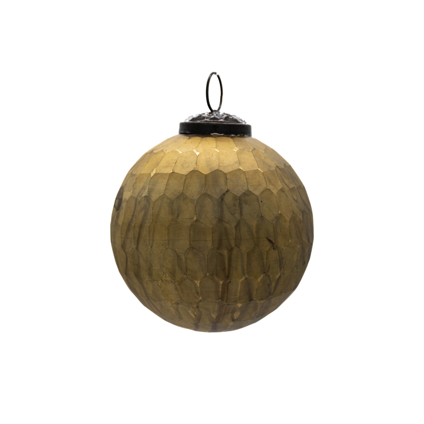Honeycomb Pattern Glass Ball Ornament