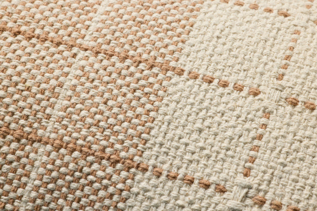 Natural and Rust Lumbar Pillow