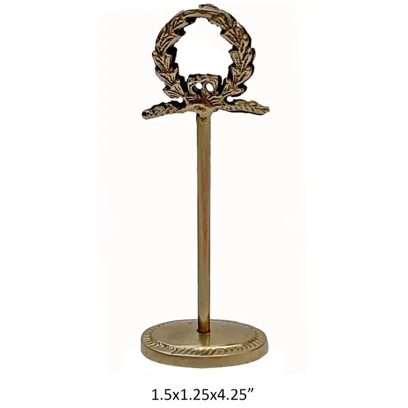 Antique Gold Place Card Holder