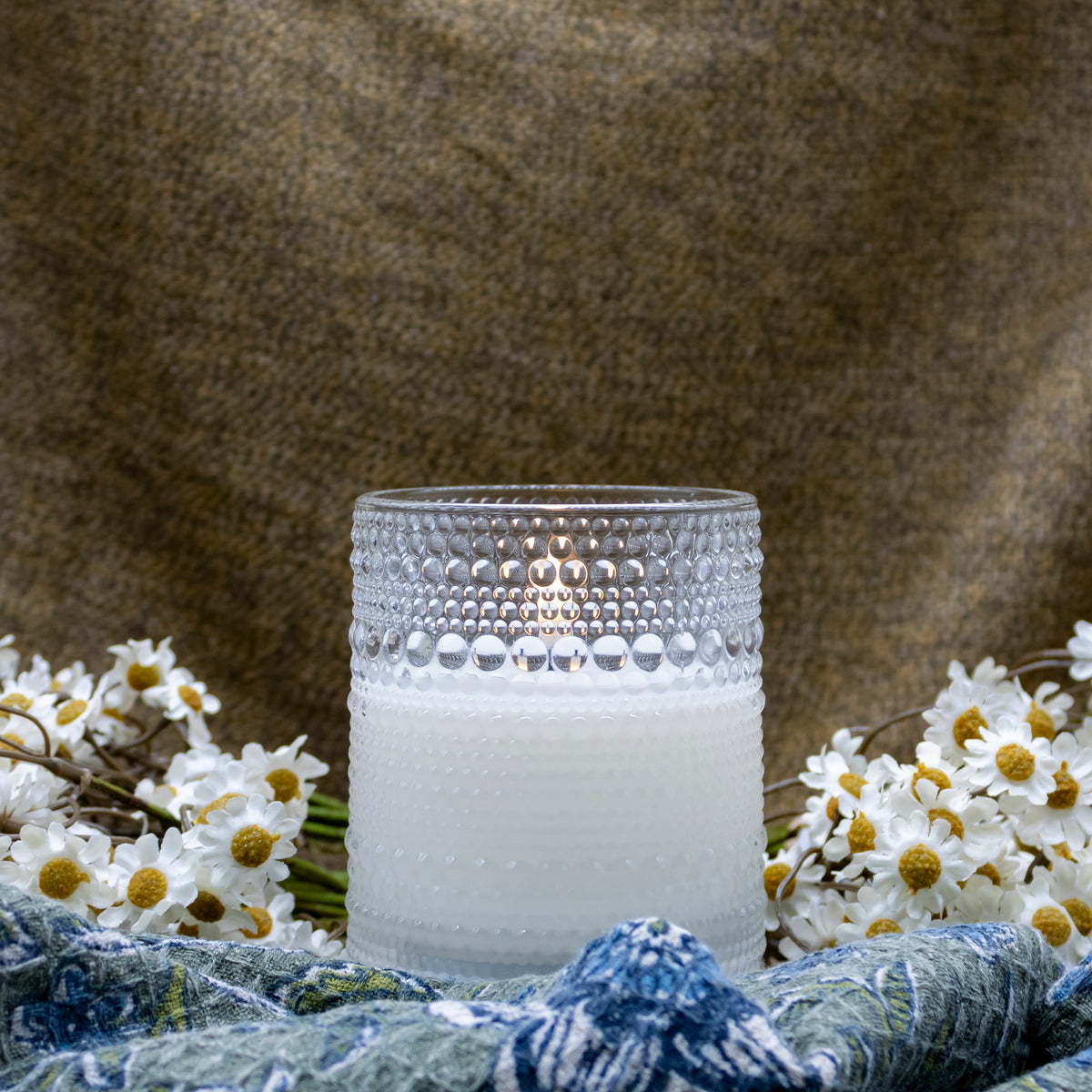 Radiance Embossed LED Candle