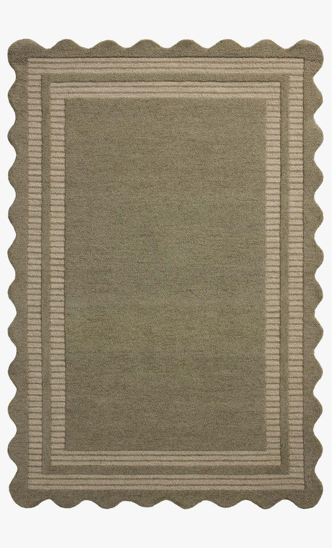 Scottie Area Rug in Olive by Loloi