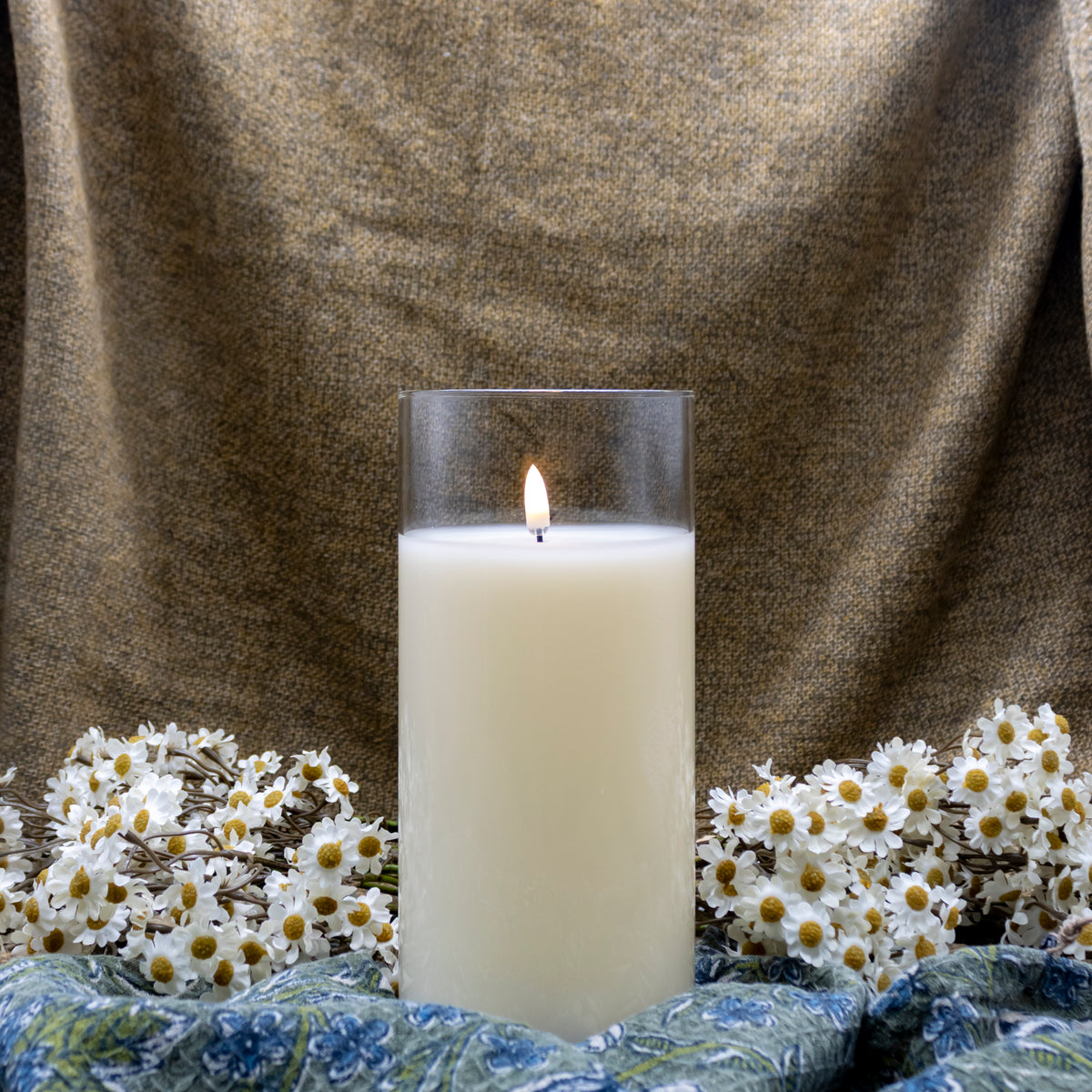 Simply Ivory Radiance LED Pillar Candles