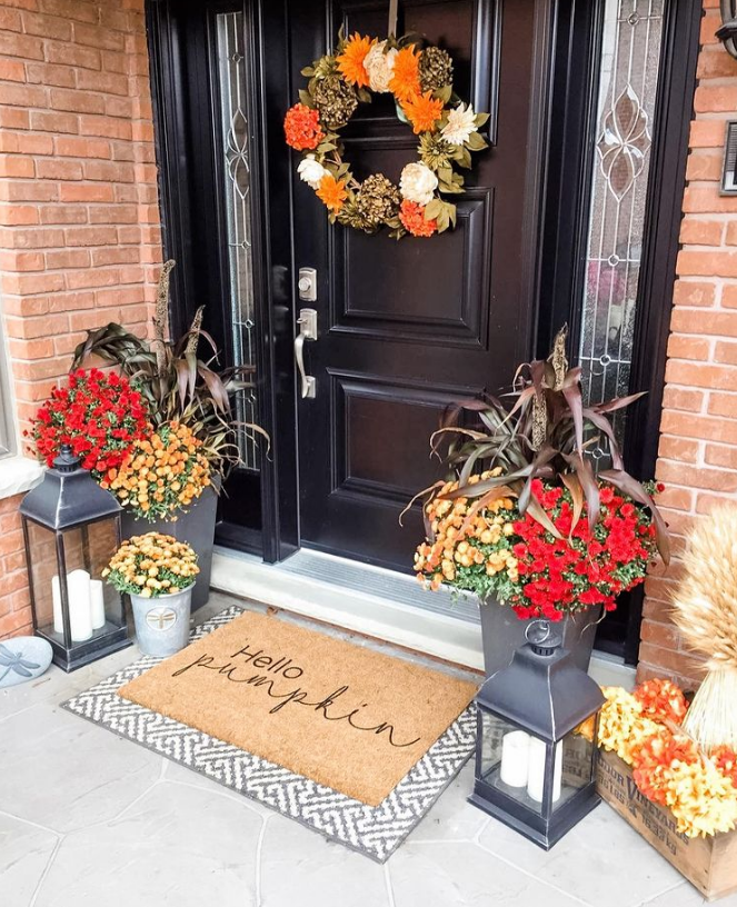 Hello Pumpkin Fall Doormat