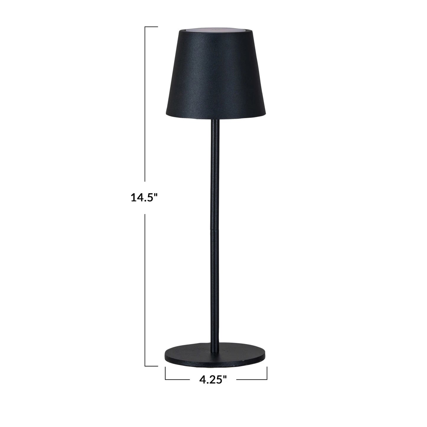 Metal LED Rechargeable Table Lamp w/ Touch Sensor