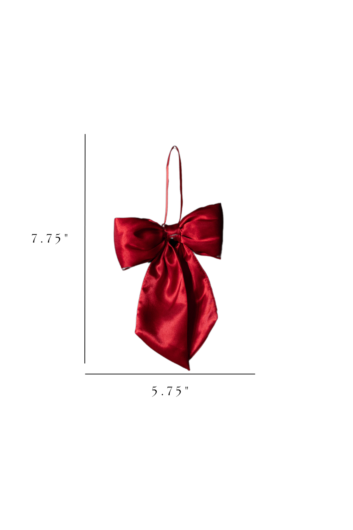 Red Satin Christmas Bows