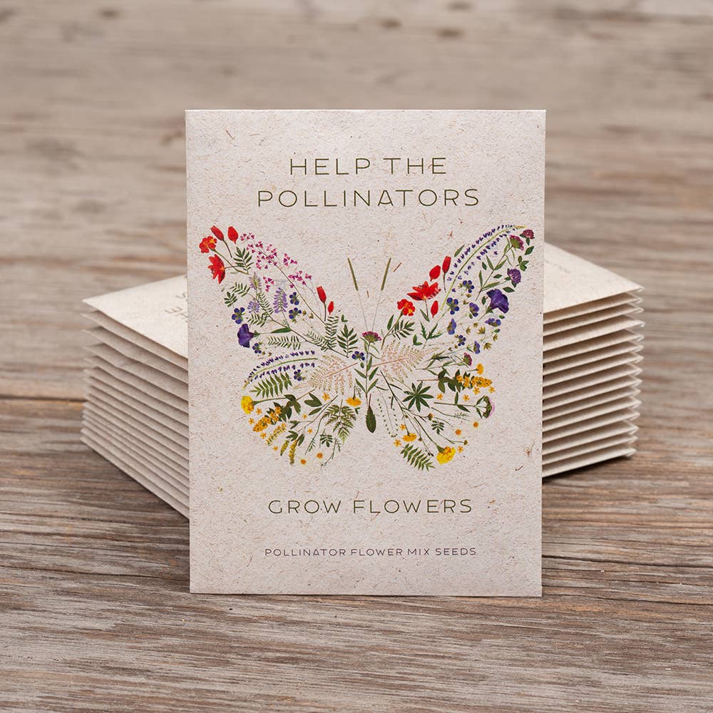 Help Pollinators Kraft Butterfly Pollinator Wildflower Mix