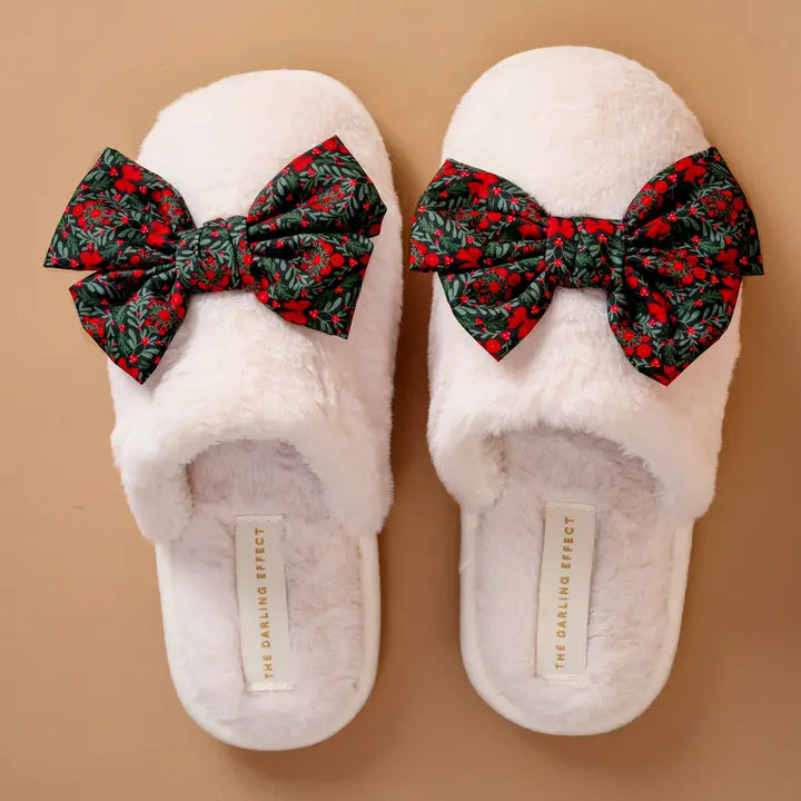 A Merry Moment on Cloud Nine Betty Bow Slippers