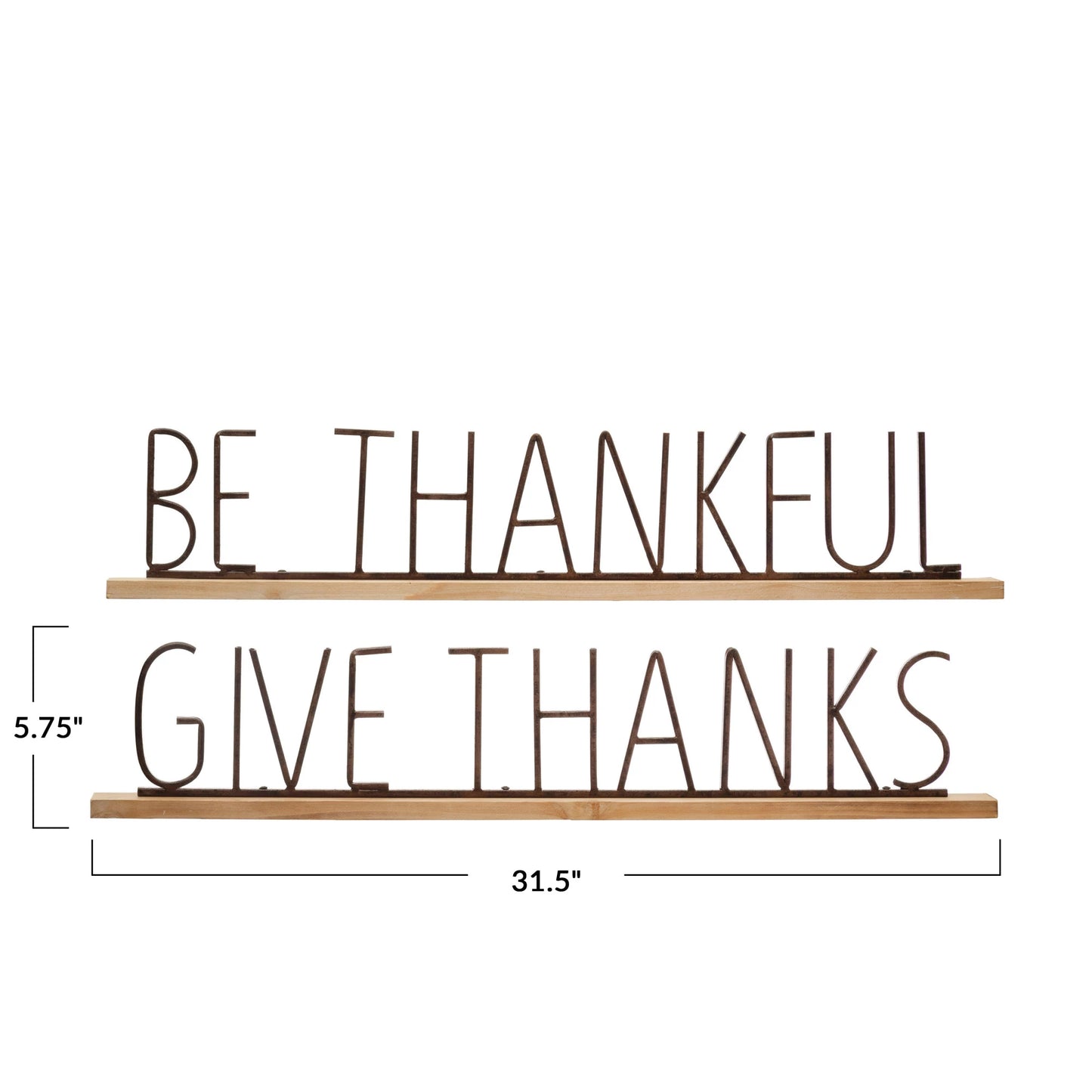 Mantel Decor with Fall Phrase, 2 Styles