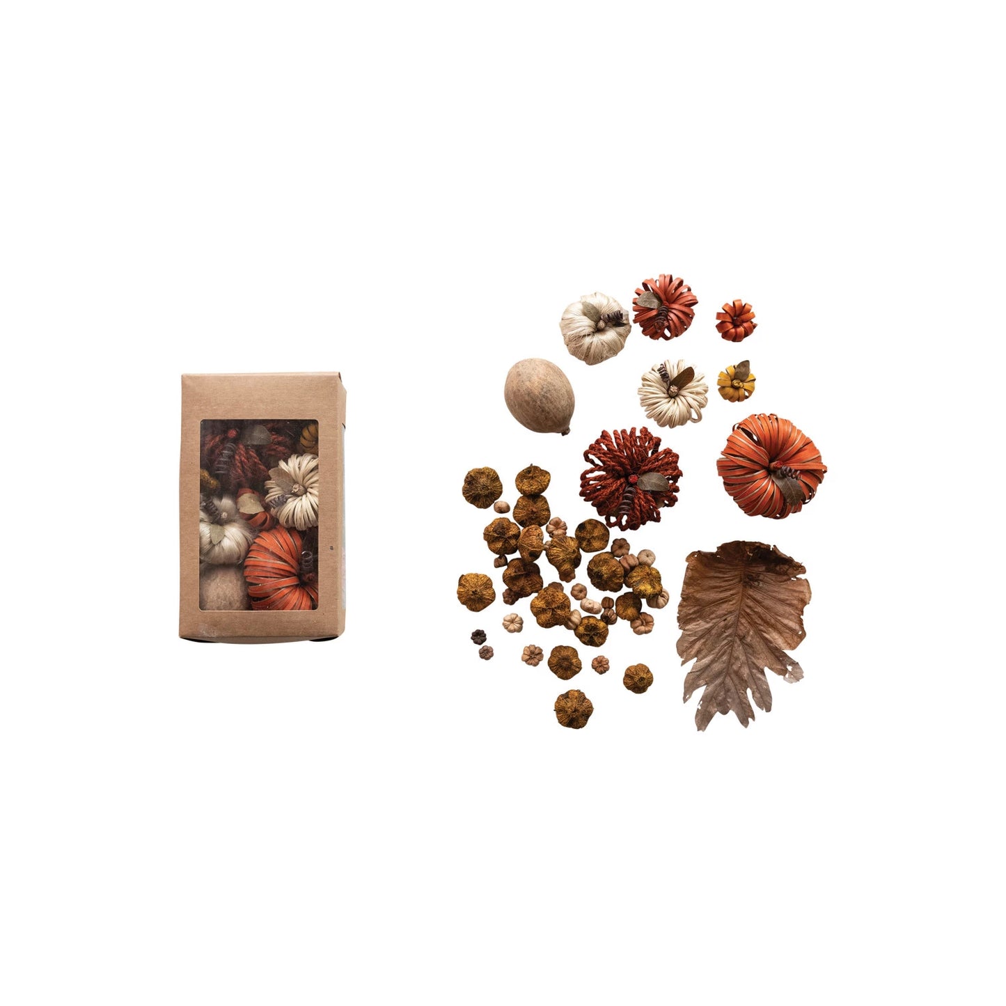 Dried Multi Color Pumpkin Shaped Box Mix