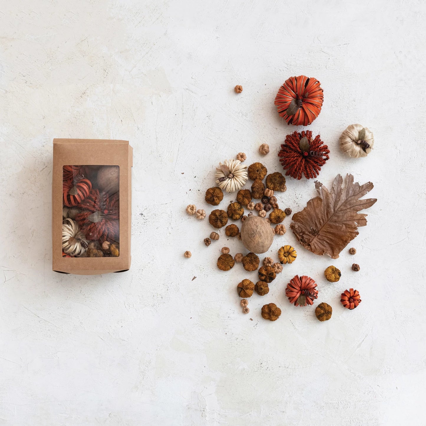 Dried Multi Color Pumpkin Shaped Box Mix