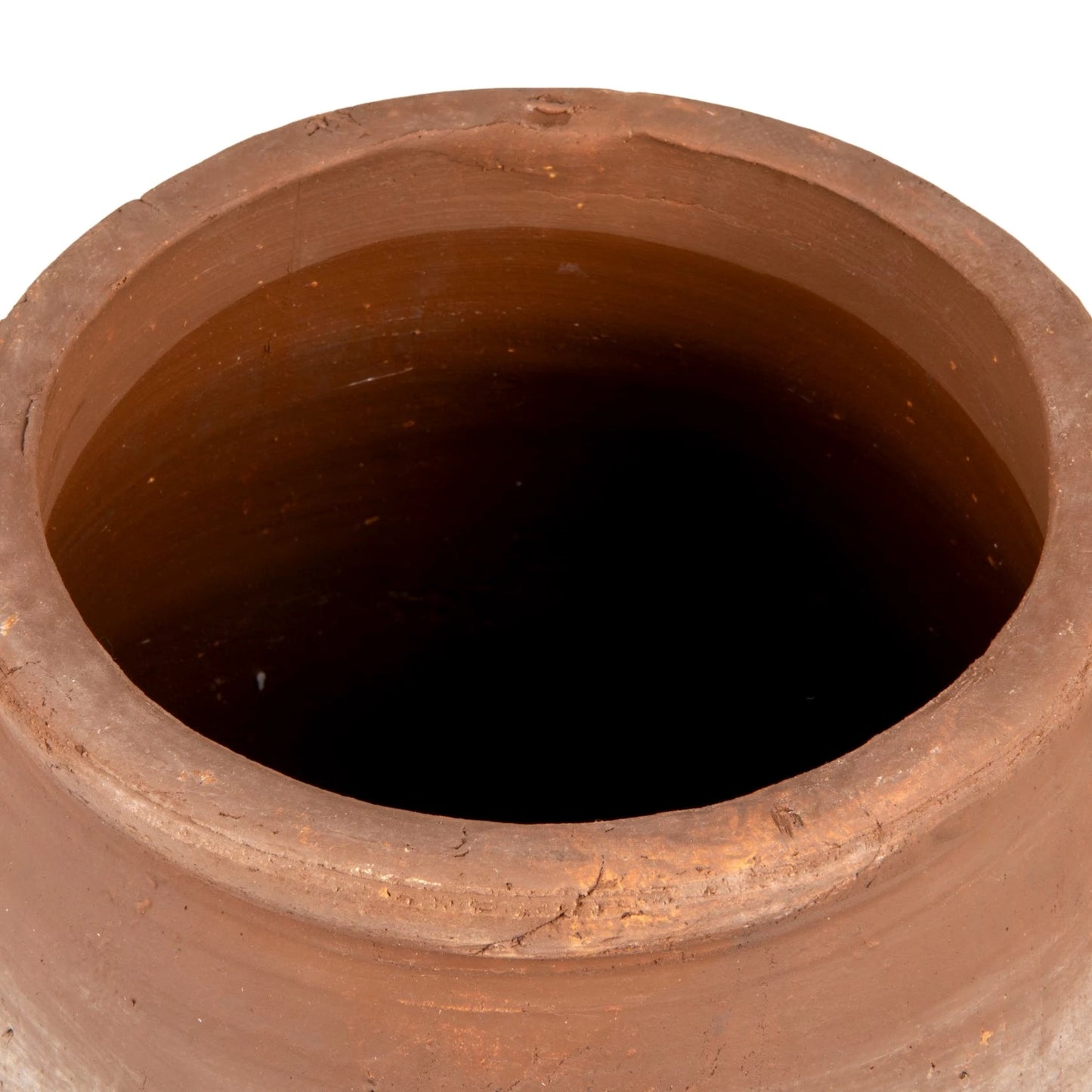 Terracotta Urn with Whitewash Finish