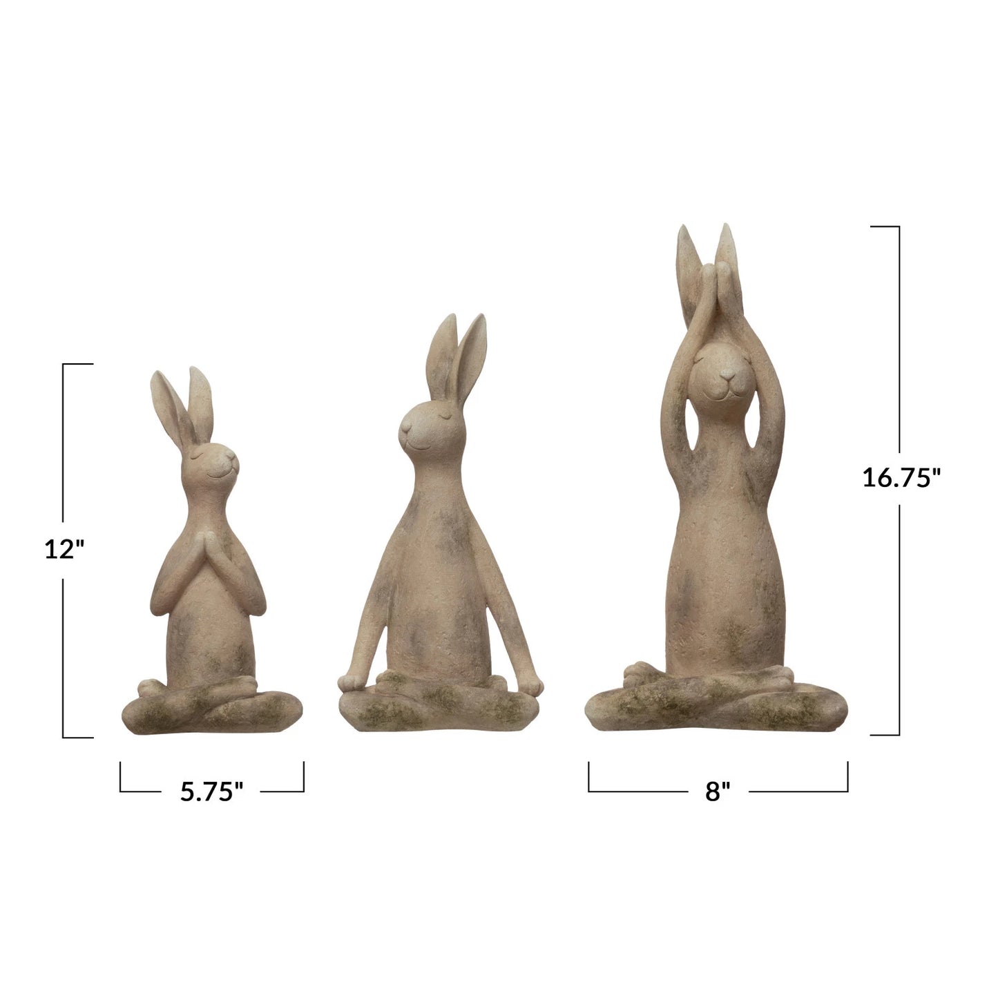 Yoga Rabbits Set of Three