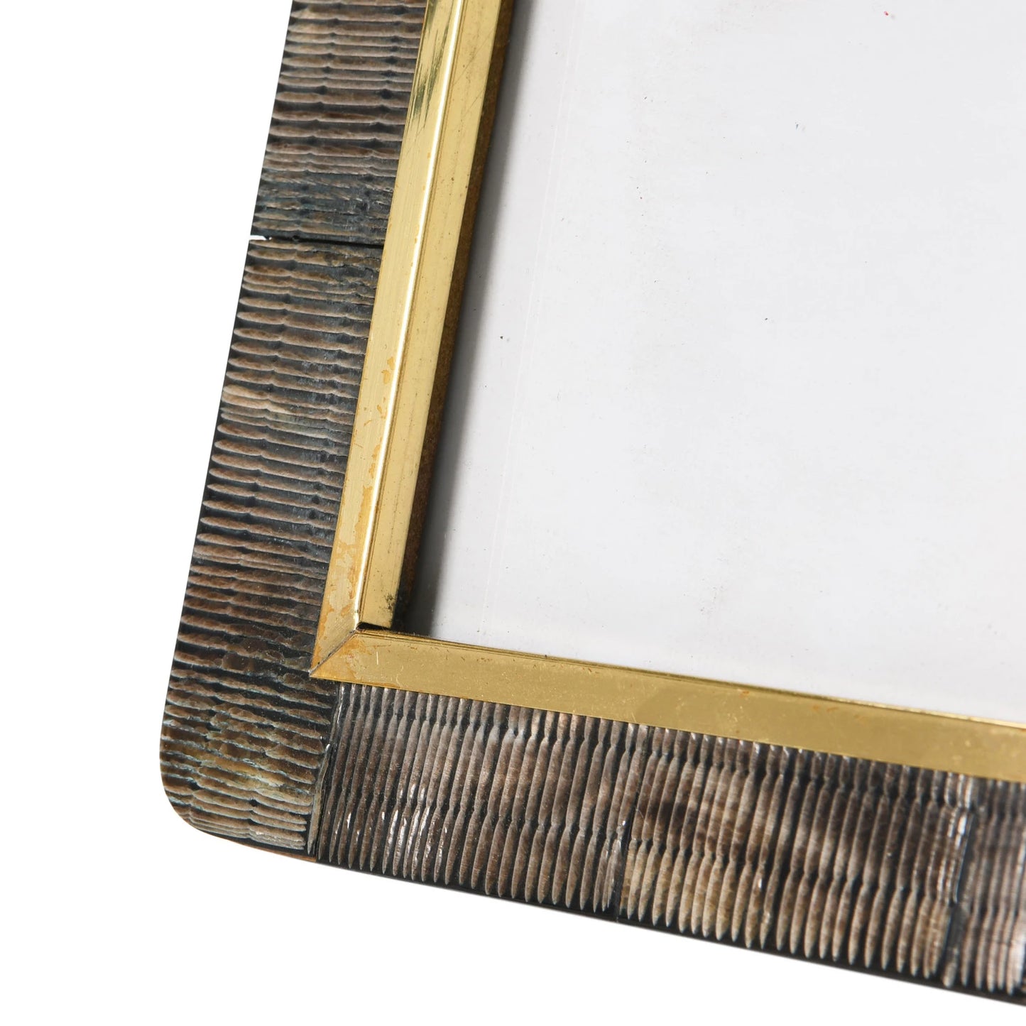 Hand-Carved Frame w/ Brass