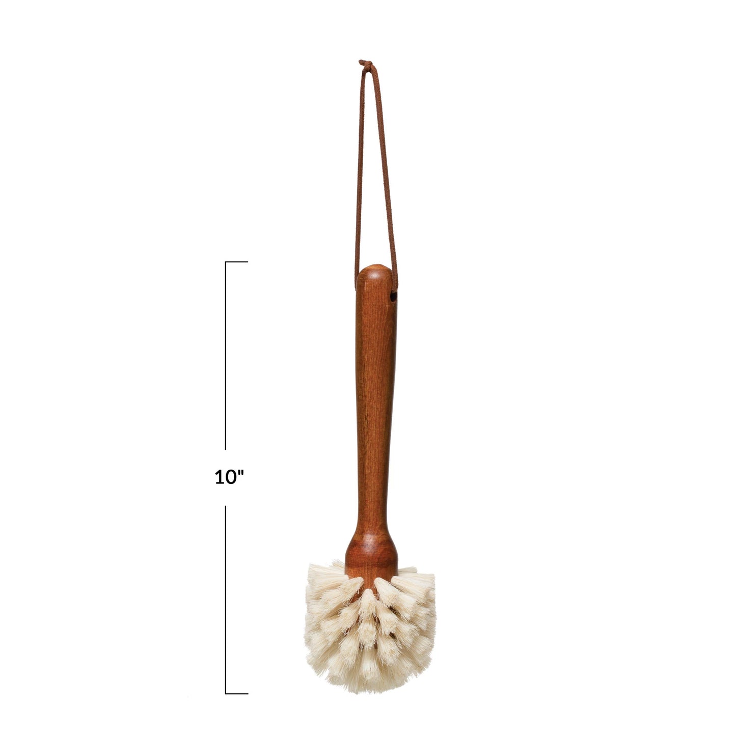 Beech Wood Brush with Leather Tie