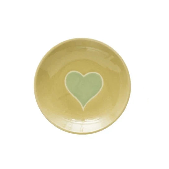 Handmade Stoneware Plate w/ Heart