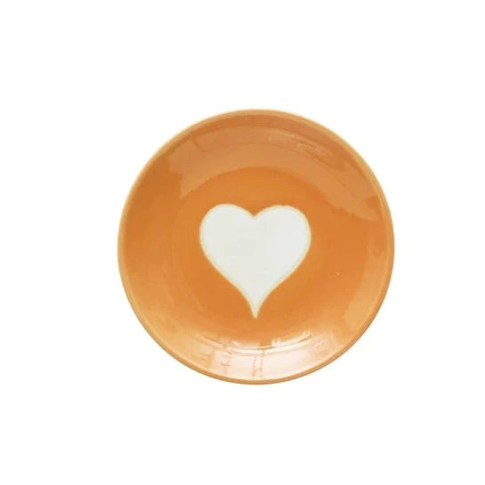 Handmade Stoneware Plate w/ Heart