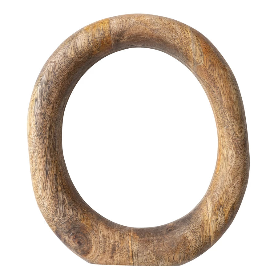 Mango Wood Standing Circle Décor
