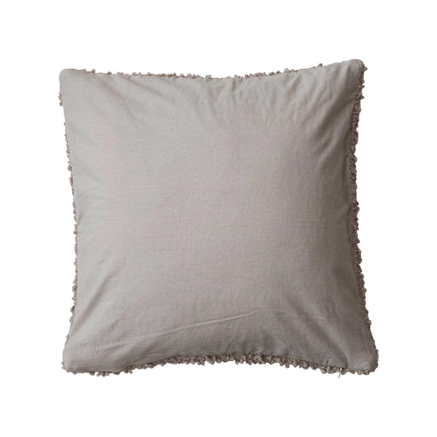 Woven Bouclé Fabric Indoor/Outdoor Pillow - Grey