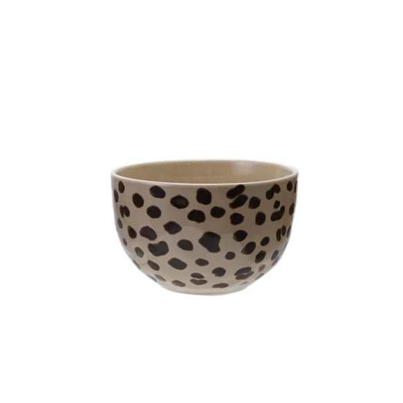 Animal Print Stoneware Bowls