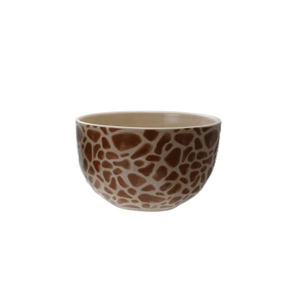 Animal Print Stoneware Bowls