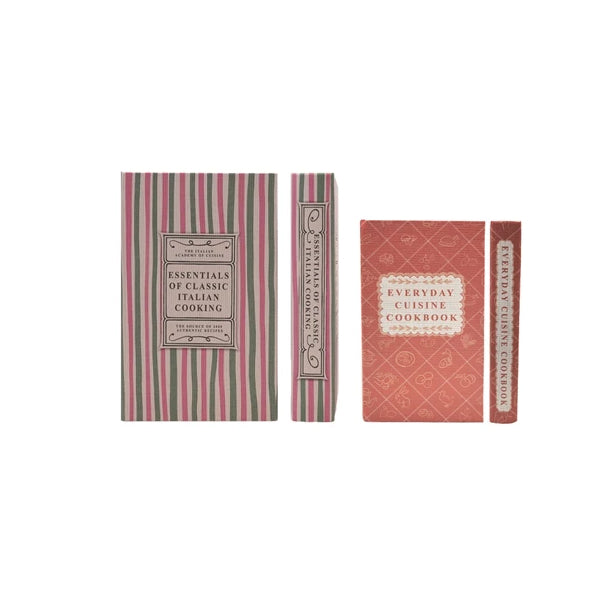 Kitchen Themed Book Storage Boxes, Set of 2, 3 Styles