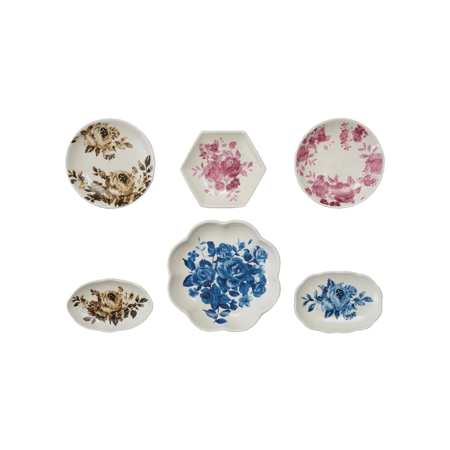 Floral Plate-Shaped Magnet