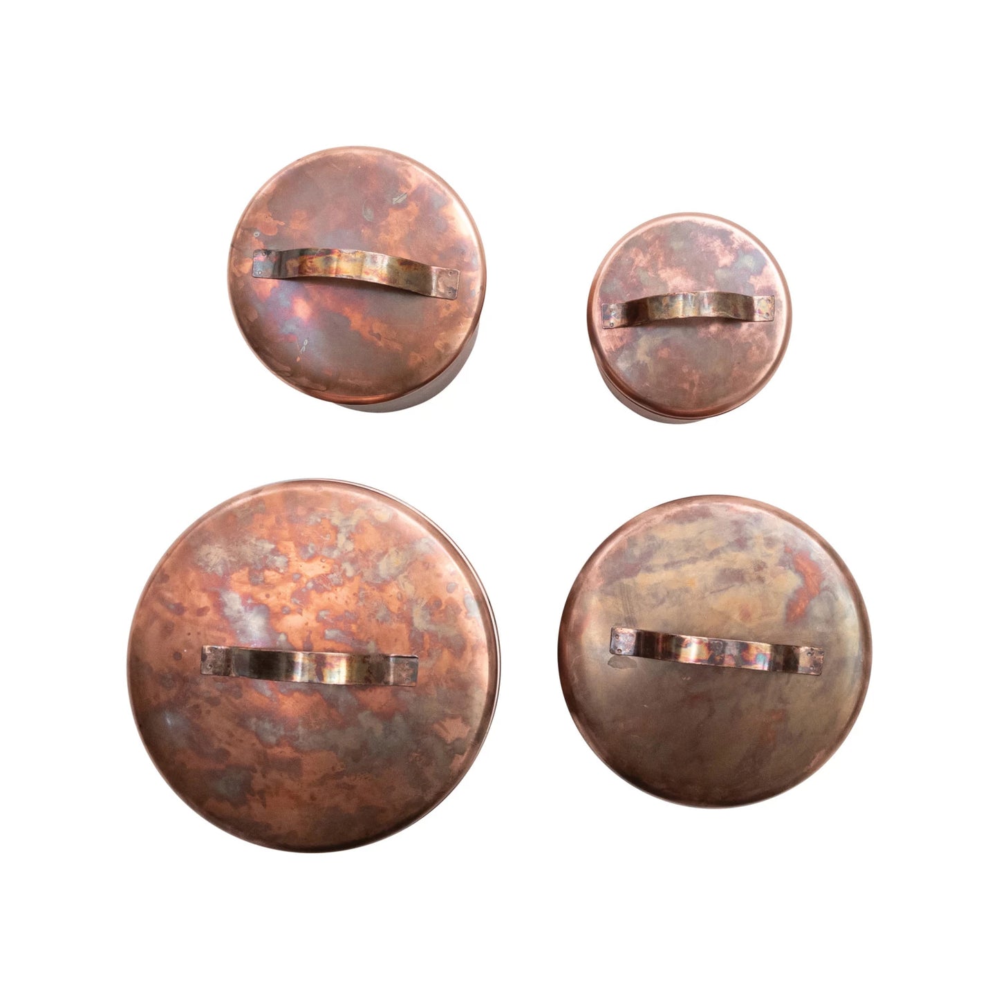 Oxidized Copper Finish Stainless Steel Canisters